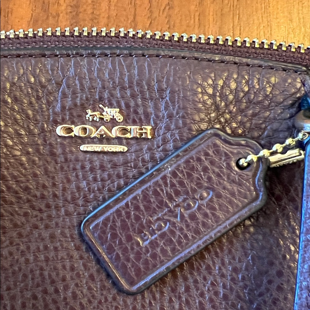 Coach Brown Small Leather Mini Kelsey Crossbody Satchel - Picture 6 of 9